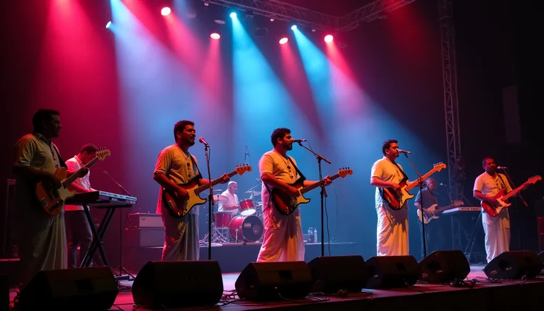 Live band on stage